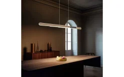 Avlånga Taklampor<Trio Lighting Helios Takpendel LED 82,5-130cm kaffebrun