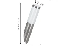 Vägglampor Utomhus<Eglo Helsinki Fasadlampa Rostfritt Stål IP44