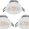 230V Led Spotlights|Infällda Spotlights Badrum<Markslojd Hera Spotlight 3-Pack LED 3000K 255lm 3,6W IP44