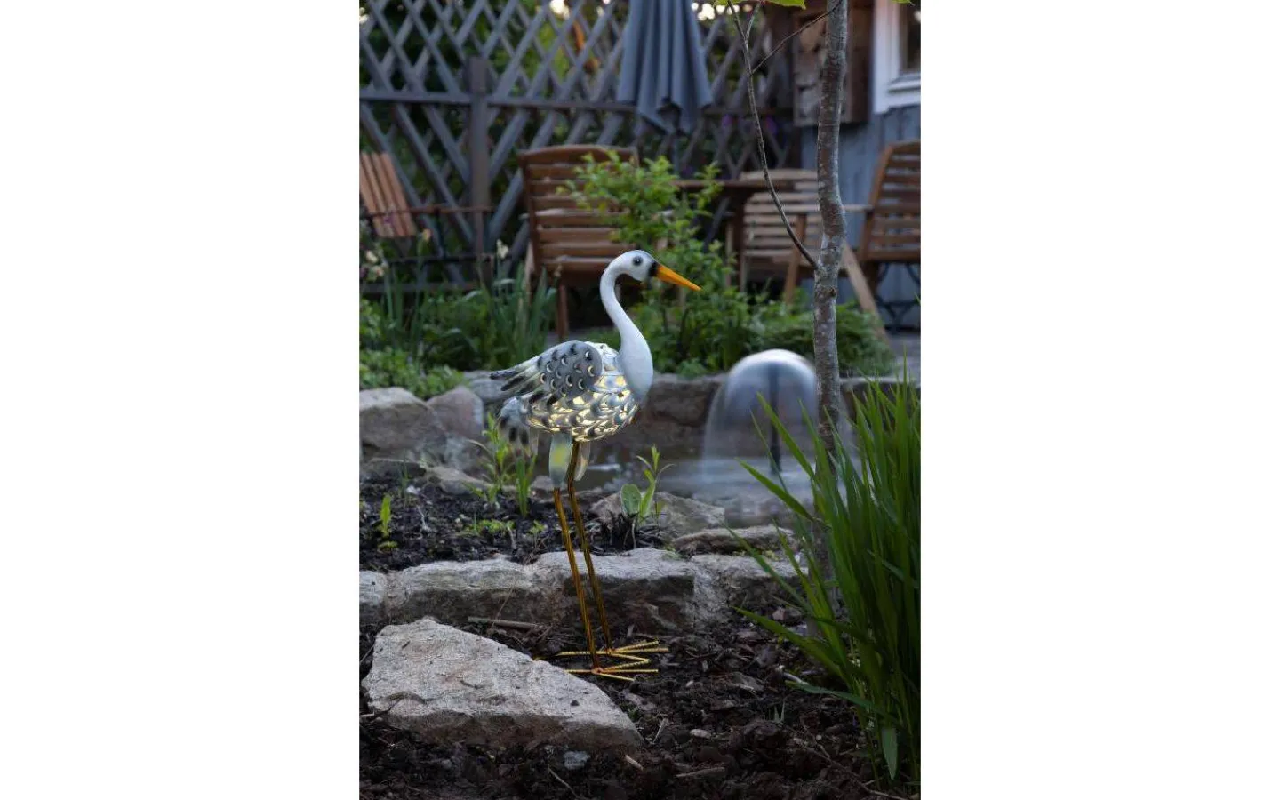 Solcellslampor Dekoration|Visa Alla Solcellslampor<Star Trading Heron Solcellslampa 55cm Grå