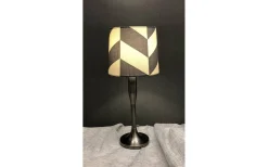 Herringbone Lampskärm Ø16cm Grå/Vit
