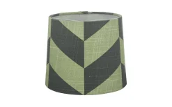 Oriva Herringbone Lampskärm Ø16cm Grön* Mönstrade Lampskärmar