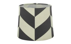 Mönstrade Lampskärmar<Oriva Herringbone Lampskärm Ø16cm Svart/Vit