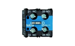 Malmbergs Hjälpkontaktblock, Iskra, 1 sl.+1br.* Kontaktorer, Startutrustning