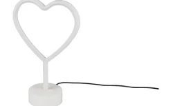 Reality Hjärta Bordslampa LED vit*Barn Barnrum|Bordslampor