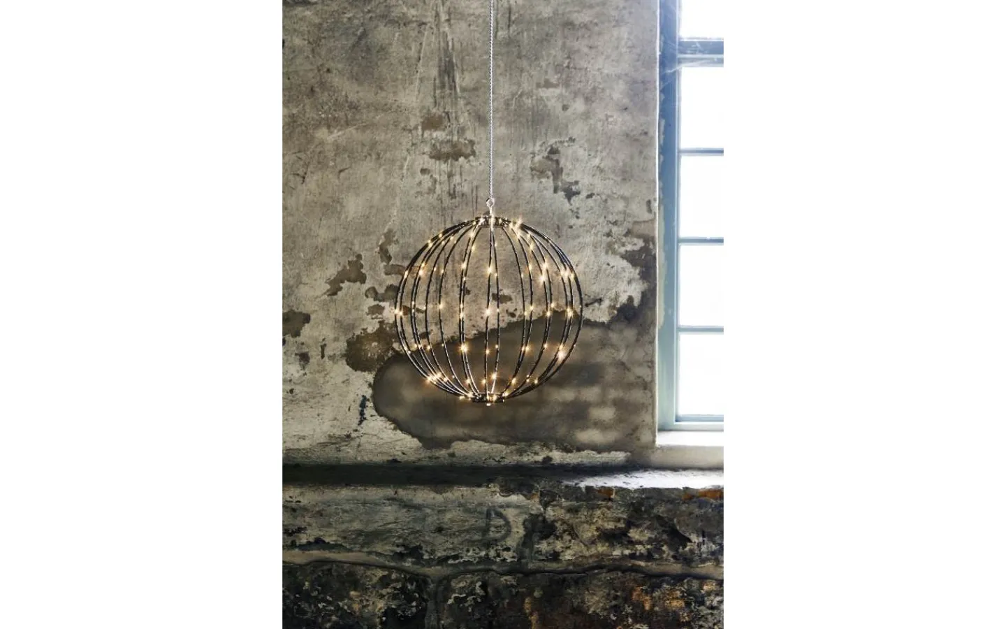 Star Trading Hängande Dekoration Mounty 40cm Svart IP44* Julpynt Utomhus|Utomhusdekorationer