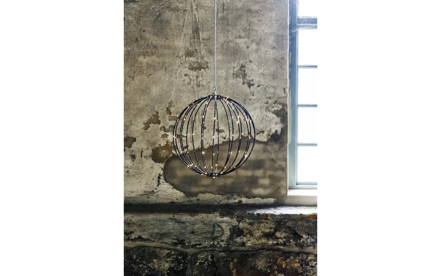 Star Trading Hängande Dekoration Mounty 40cm Svart IP44* Julpynt Utomhus|Utomhusdekorationer