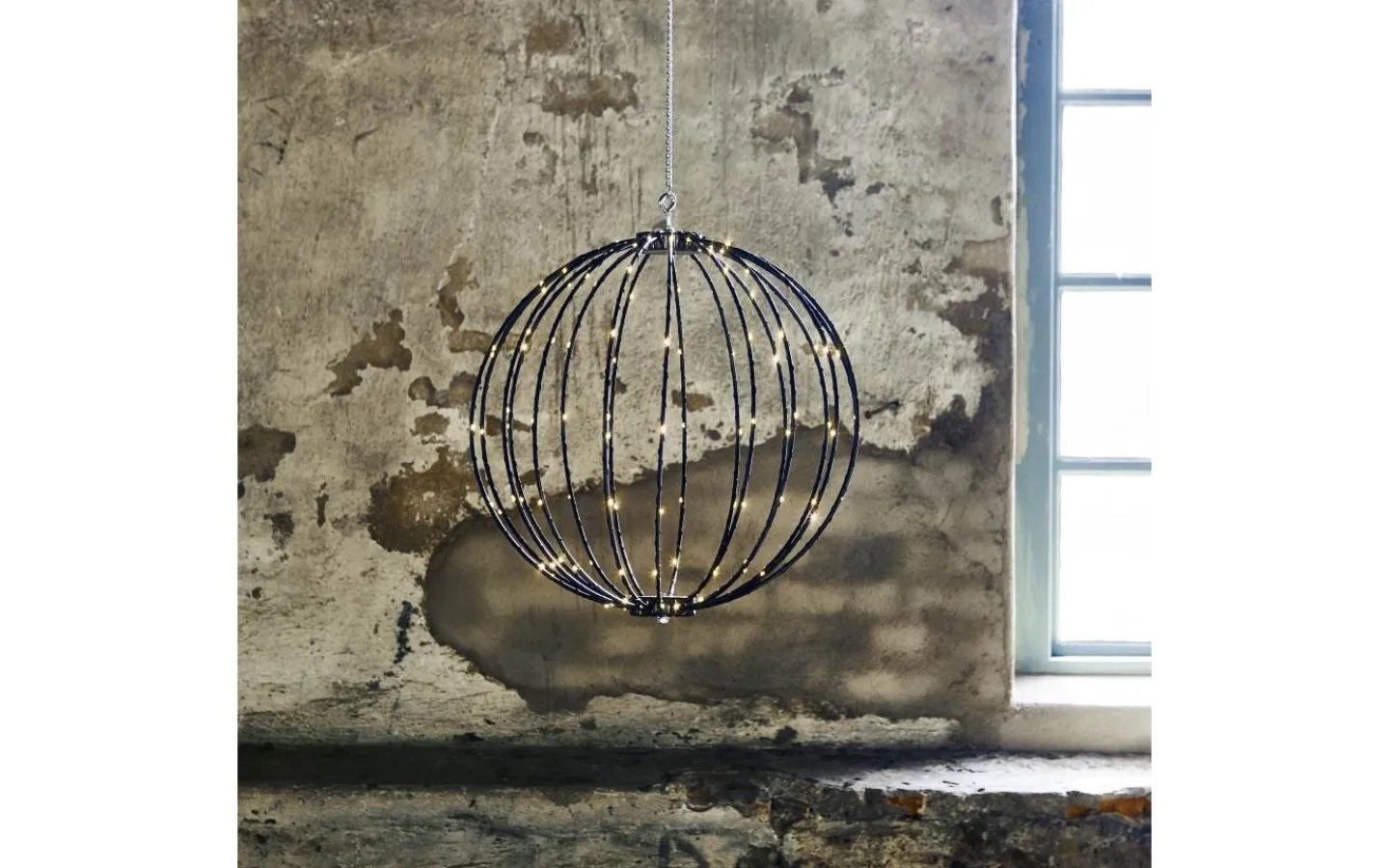 Star Trading Hängande Dekoration Mounty 40cm Svart IP44* Julpynt Utomhus|Utomhusdekorationer