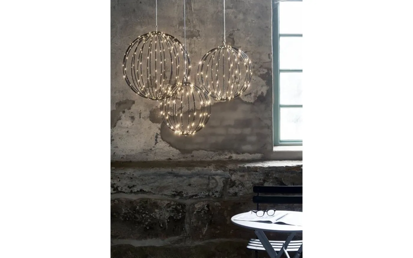 Hängande Dekoration Mounty 30cm Svart IP44