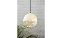 Inomhusdekorationer 230V<Star Trading Hängande Glaskula Glow 20cm Frostad