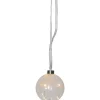 Hängande Glaskula Glow 10cm Frostad