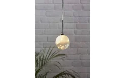 Hängande Glaskula Glow 10cm Frostad