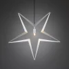 Visa Alla Julstjärnor|Julstjärnor Med Sladd<Konstsmide Hängande Metallstjärna Vit 80cm