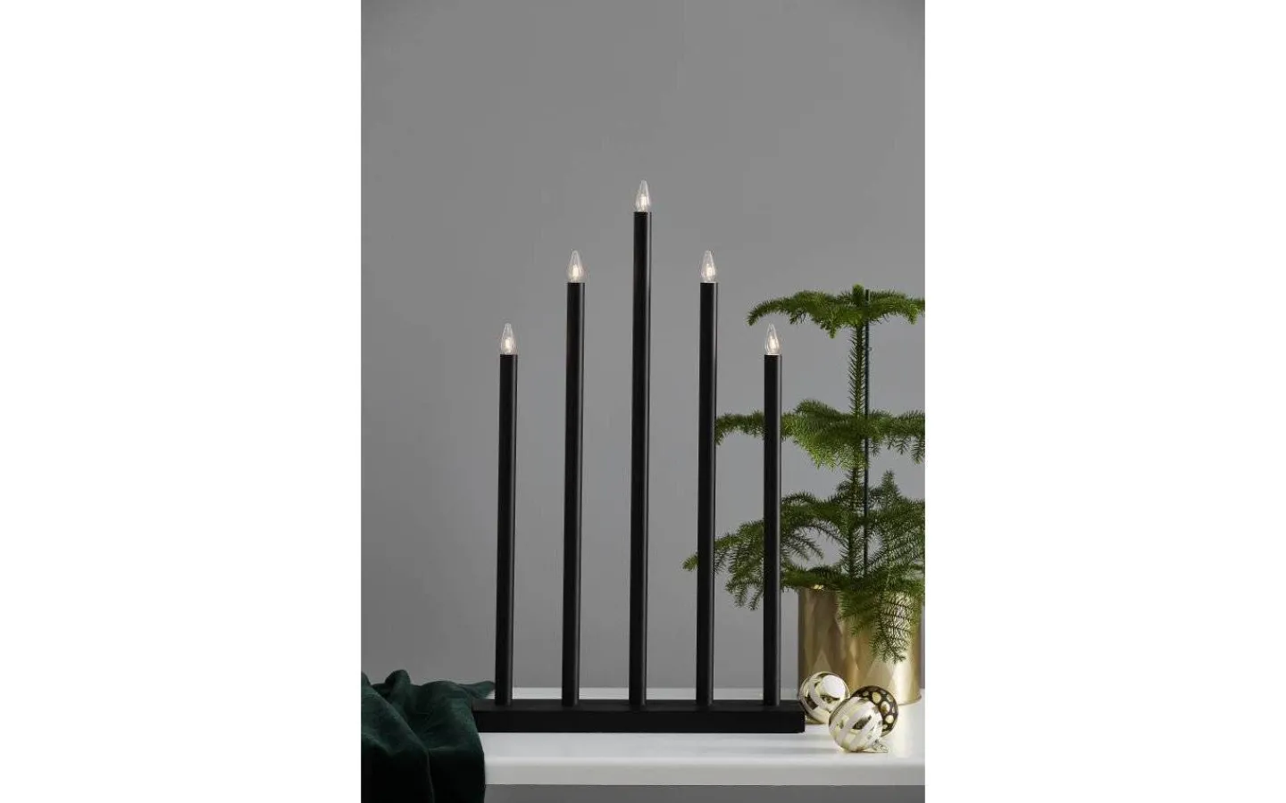Star Trading Holy Adventsljusstake Svart 64cm* Visa Alla Adventsljusstakar|Adventsljusstakar 61-120 Cm