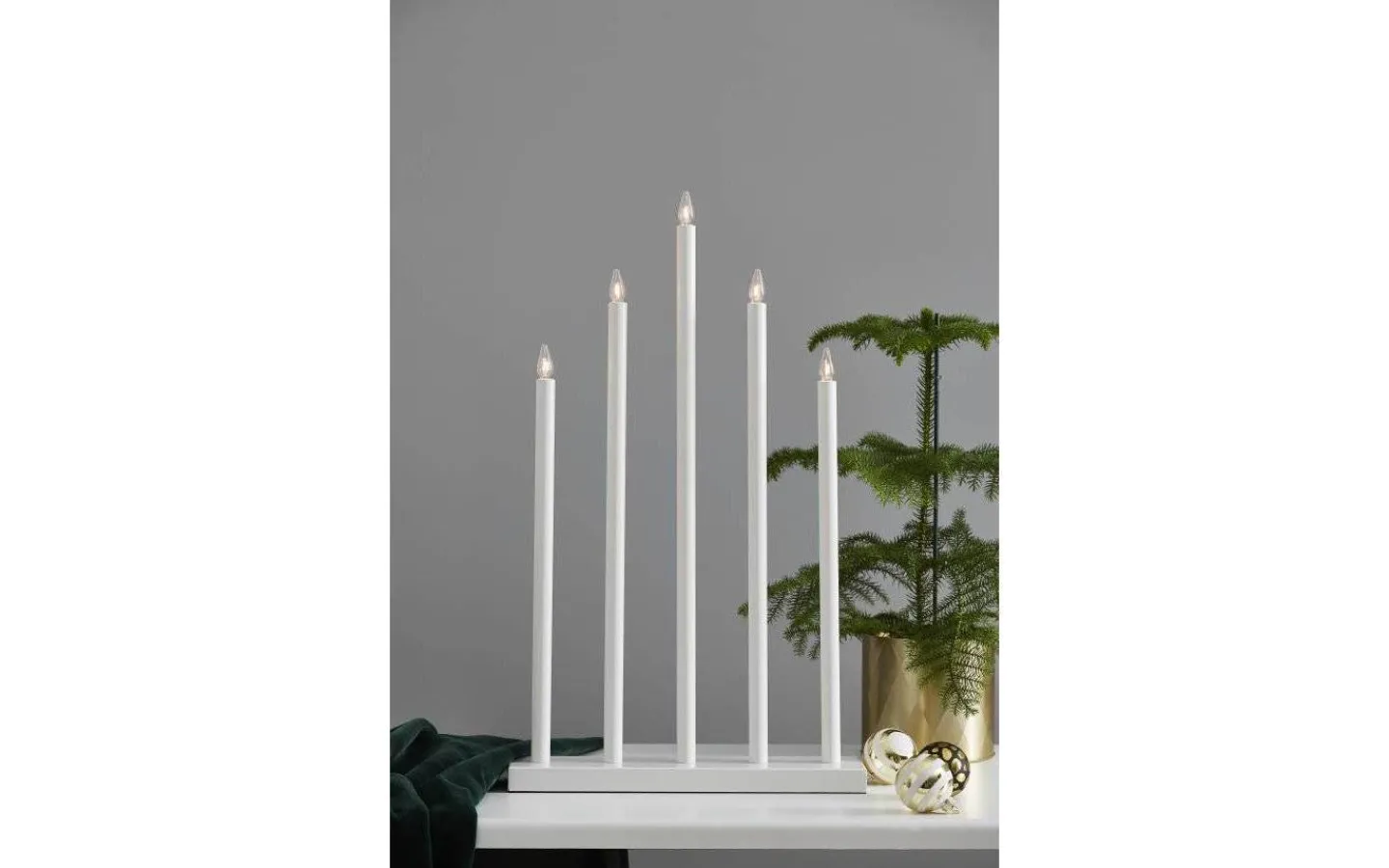 Star Trading Holy Adventsljusstake Vit 64cm* Visa Alla Adventsljusstakar|Adventsljusstakar 61-120 Cm