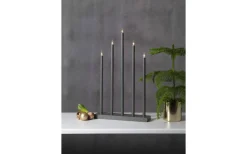 Star Trading Holy Adventsljustake Grå 64cm* Visa Alla Adventsljusstakar|Adventsljusstakar 61-120 Cm