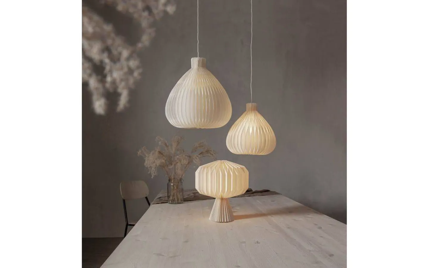 Star Trading Honeycomb Bordsdekoration i Papper 33cm Vit* Julpynt Inomhus