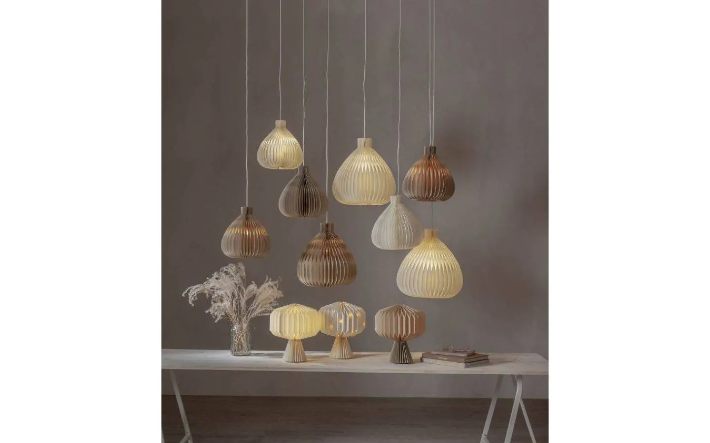 Star Trading Honeycomb Bordsdekoration i Papper 33cm Vit* Julpynt Inomhus