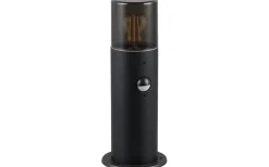 Pollare & Grindlyktor<Trio Lighting Hoosic Pollare 30cm E27 mattsvart rörelsesensor IP44