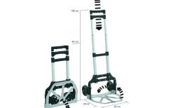 Hopfällbar transportkärra