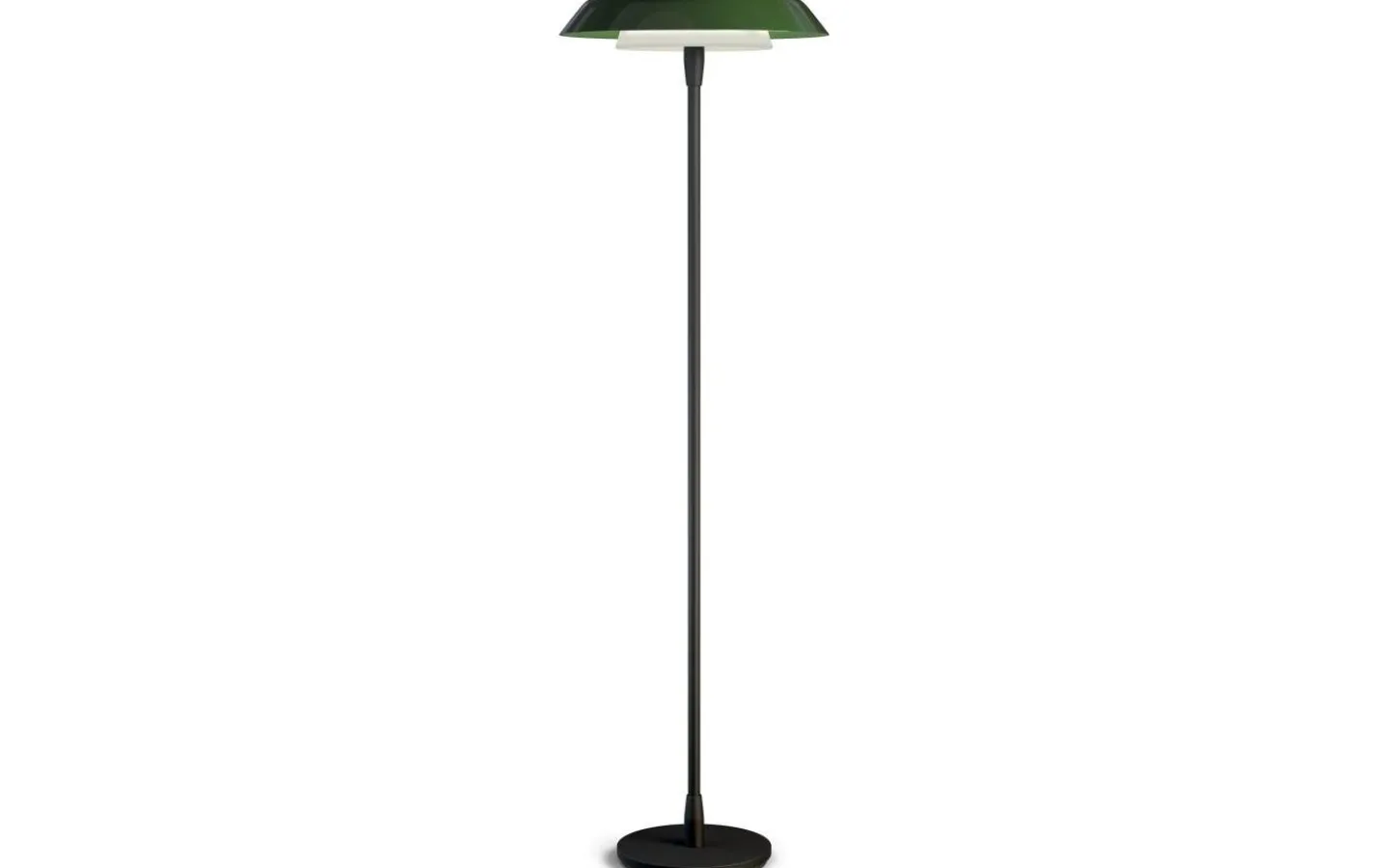 Golvlampor<Belid Horisont Golvlampa 141cm Mattsvart/Blank Skogsgrön
