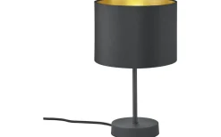 Hostel Bordslampa E27 matt svart/guld