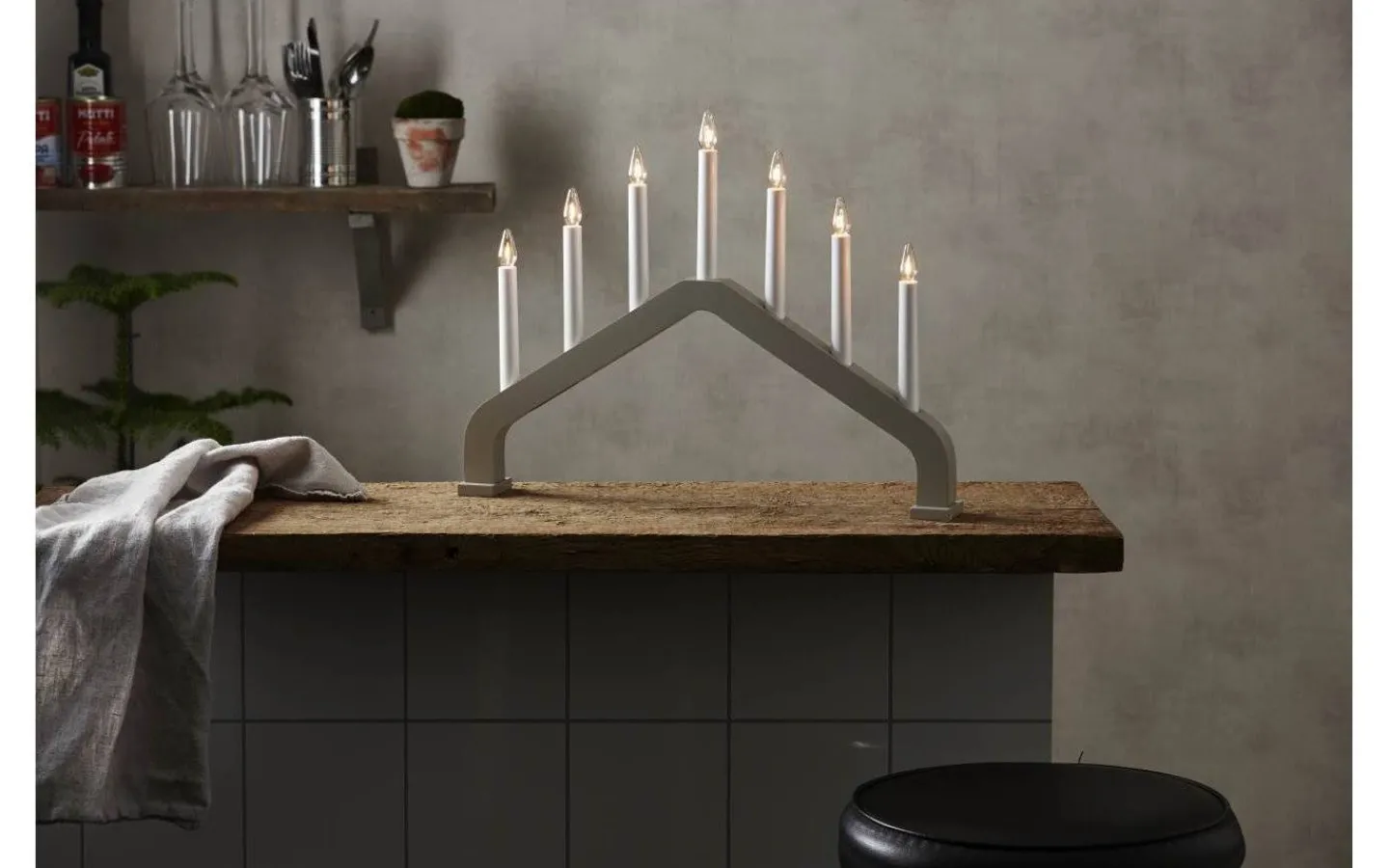 Star Trading House Adventsljusstake 7L 37cm Beige* Visa Alla Adventsljusstakar|Adventsljusstakar 31-60 Cm