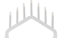 Visa Alla Adventsljusstakar|Adventsljusstakar 31-60 Cm<Star Trading House Adventsljusstake 7L 37cm Vit