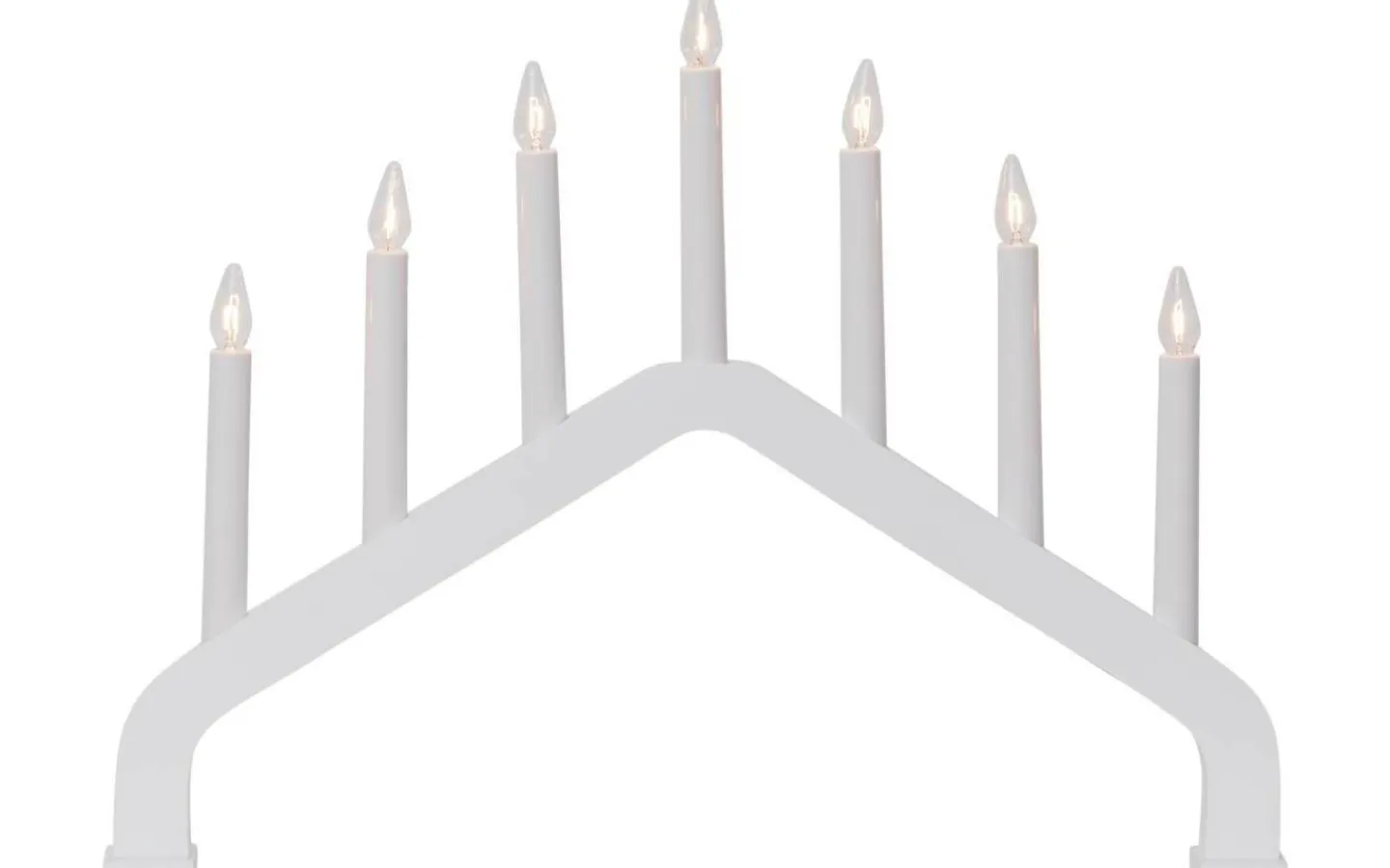 Visa Alla Adventsljusstakar|Adventsljusstakar 31-60 Cm<Star Trading House Adventsljusstake 7L 37cm Vit