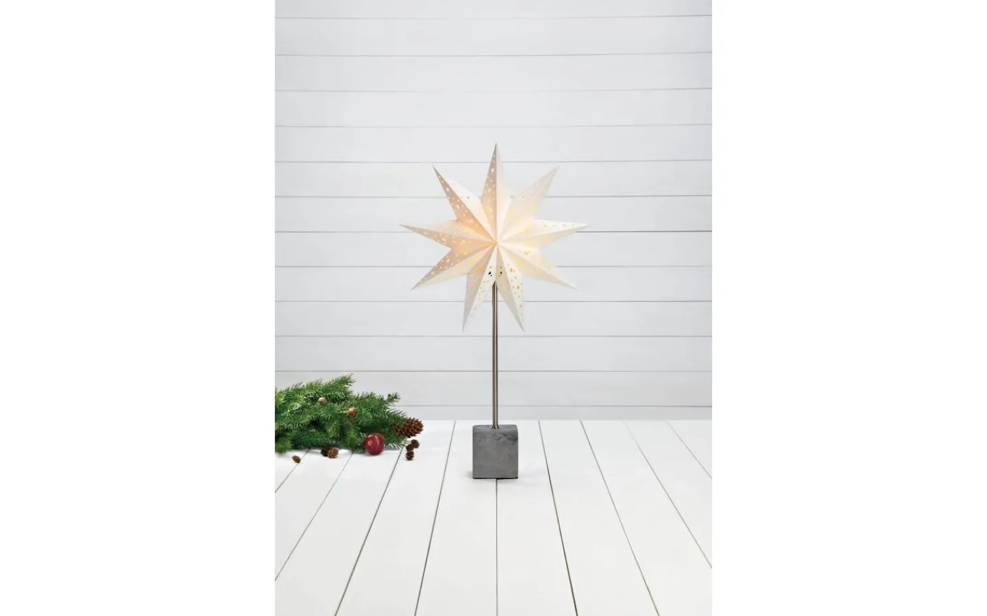 Markslojd Hård Bordsstjärna 58cm Vit* Visa Alla Julstjärnor|Julstjärnor På Fot