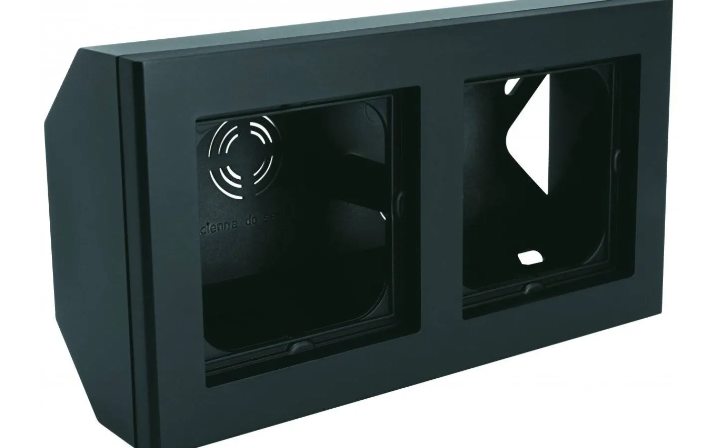 Strömbrytare & Vägguttag<Malmbergs Hörnbox Optima Svart