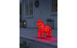 Häst Utomhusdekoration 32cm Röd IP44