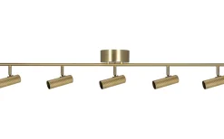 Avlånga Takspotlights|Takspot Med Minst 4 Lampor<Globen Lighting Hubble Takspotlight 120cm Borstad Mässing