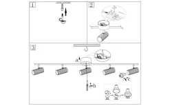 Avlånga Takspotlights|Takspot Med Minst 4 Lampor<Globen Lighting Hubble Takspotlight 120cm Svart