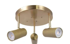 Globen Lighting Hubble Takspotlight 3L 25cm Borstad Mässing* Runda Takspotlights|Takspot Med 3 Lampor