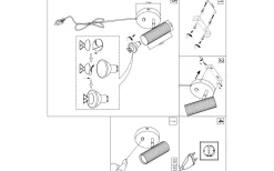 Sovrum|Läslampor<Globen Lighting Hubble Vägglampa Beige