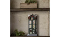 Star Trading Hus Batteridriven Dekoration Grön* Batteri Julpynt Inomhus