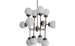 Hallbergs Hydro Taklampa 12L 84cm Oxid/Opalglas* Stora Taklampor Ø70-150 Cm