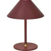 Hygge Uppladdningsbar Bordslampa LED 3W 3000K 25cm Maroon IP54