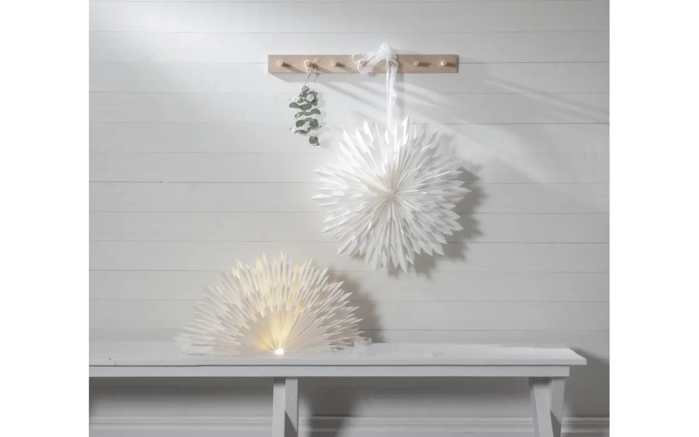 Exklusiva Pappersstjärnor|Visa Alla Julstjärnor<Star Trading Ice Julstjärna 70cm Vit