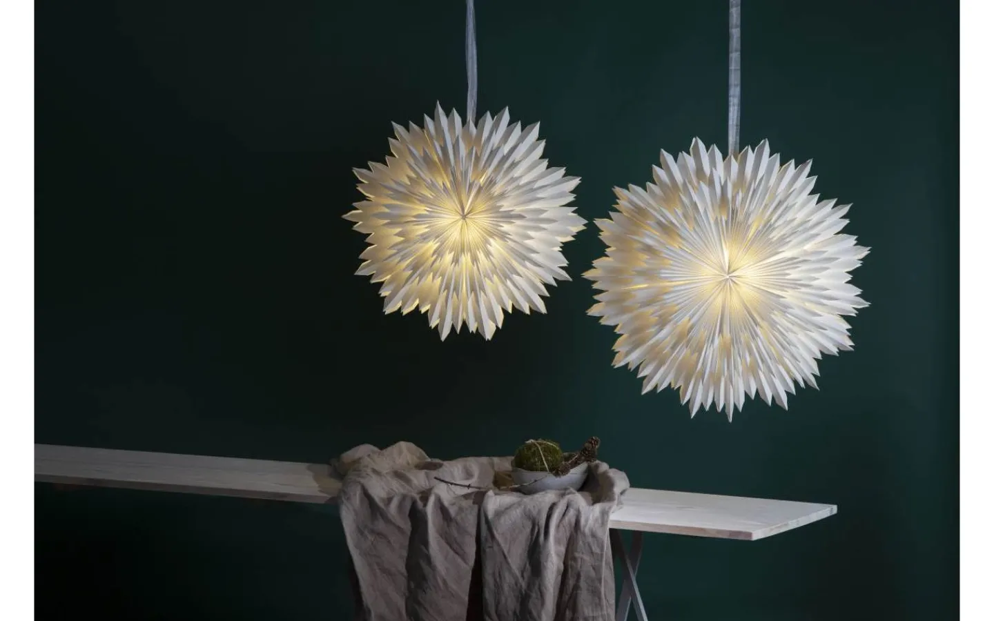 Exklusiva Pappersstjärnor|Visa Alla Julstjärnor<Star Trading Ice Julstjärna 70cm Vit