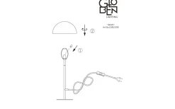 Globen Lighting Icon Bordslampa 36cm Krom* Bordslampor