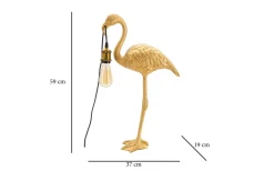 Bordslampor<Mauro Ferretti Icona Bordslampa Flamingo 59cm Guld