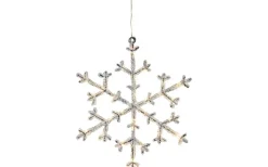 Star Trading Icy Hängande Dekoration Snöflinga 28cm* Batteri Julpynt Inomhus|Julpynt Inomhus