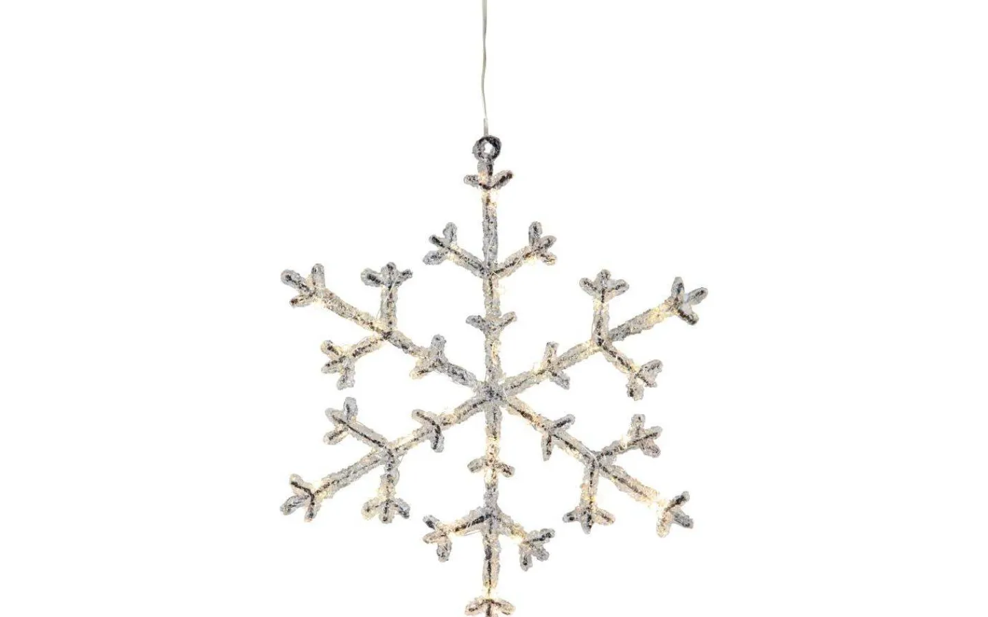 Star Trading Icy Hängande Dekoration Snöflinga 28cm* Batteri Julpynt Inomhus|Julpynt Inomhus