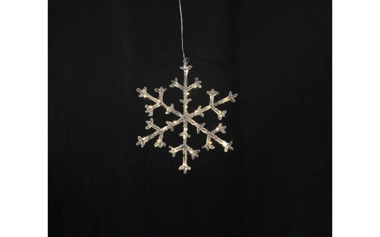 Star Trading Icy Hängande Dekoration Snöflinga 28cm* Batteri Julpynt Inomhus|Julpynt Inomhus