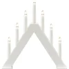Konstsmide Ida Adventsljusstake 7L Vit 34cm* Visa Alla Adventsljusstakar|Adventsljusstakar 31-60 Cm