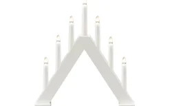 Konstsmide Ida Adventsljusstake 7L Vit 34cm* Visa Alla Adventsljusstakar|Adventsljusstakar 31-60 Cm