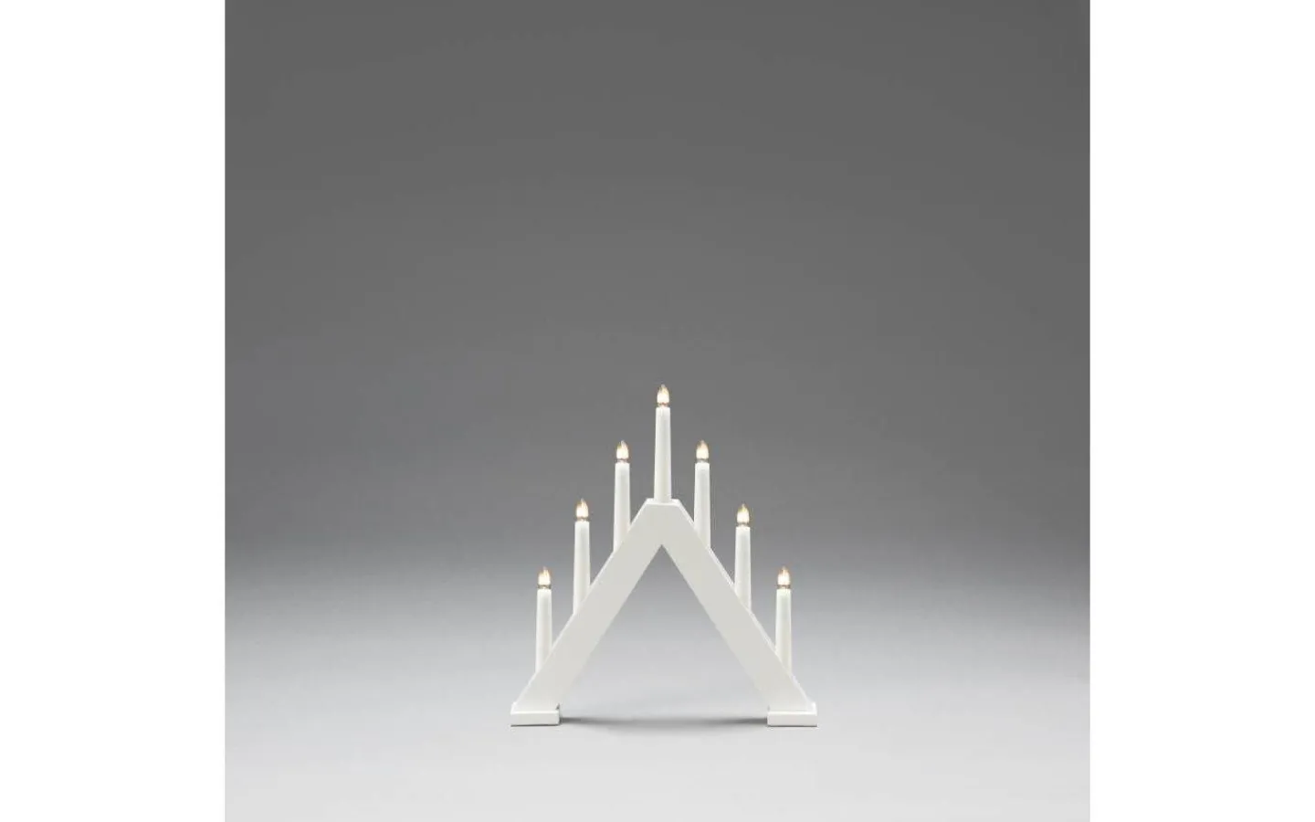 Konstsmide Ida Adventsljusstake 7L Vit 34cm* Visa Alla Adventsljusstakar|Adventsljusstakar 31-60 Cm