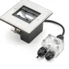 Infällda Spotlights Utomhus<Konstsmide Inbyggd Takspot 5W LED 3000K Justerbar spridning Rostfri IP44
